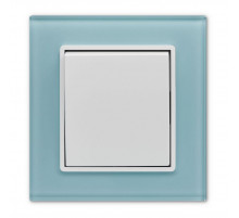 Выключатель одноклавишный Vesta-Electric Exclusive Blue голубой FVK050103SIN