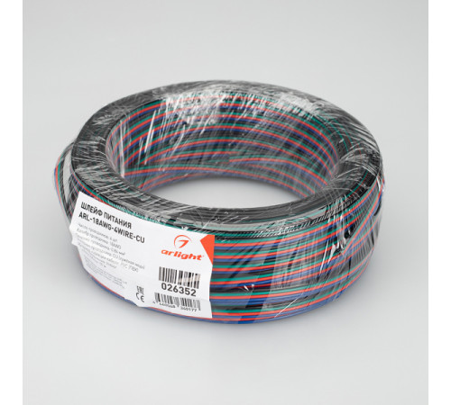 Шлейф питания Arlight ARL-18AWG-4Wire-CU 026352