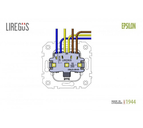 Розетка 2P+E Liregus Retro с крышкой кремовый омбре 29-123