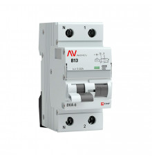 Дифференциальный автомат DVA-6 1P+N 13А (B) 30мА (A) 6кА EKF AVERES rcbo6-1pn-13B-30-a-av