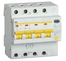 KARAT Дифференциальный автомат АД14S 4P 32А 300мА тип AC IEK MAD13-4-032-C-300