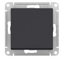 Переключатель одноклавишный проходной Schneider Electric AtlasDesign 10A 250V карбон ATN441061