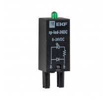 Модуль светодиодный 24 VDC для промежуточных реле RP EKF AVERES rp-led-24DC