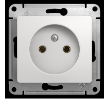 Розетка 2К Schneider Electric Glossa 16A 250V белая GSL000141