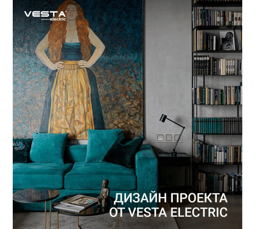 Выключатель трехклавишный Vesta-Electric Exclusive Silver Metallic серебро FVK050306STA