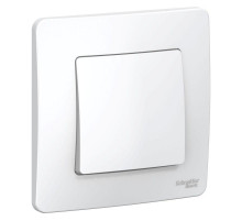 Выключатель одноклавишный Schneider Electric Blanca 10A 250V белый BLNVS010101