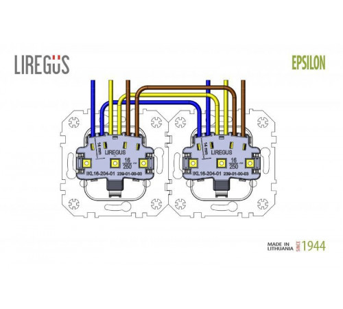 Розетка 2P+E Liregus Retro с крышкой кремовый омбре 29-123